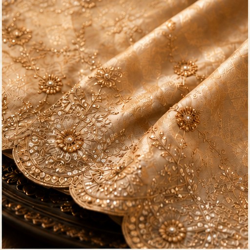 Ivory Gold Saree